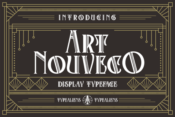 Art Nouveco: A Stylish Display Typeface for Modern Branding Projects