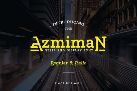 Azmiman: A Modern Serif Display Font for Bold Brand Identities