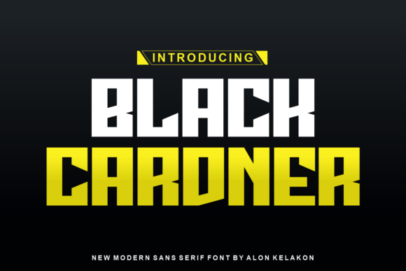 Black Cardner: A Bold Display Font for Modern Editorial Design