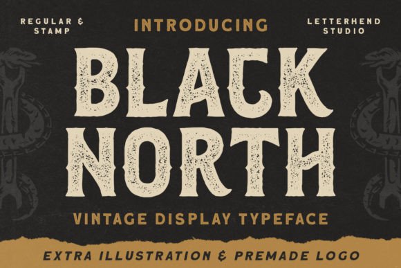 Black North: A Vintage Display Font That Elevates Campaign Visuals