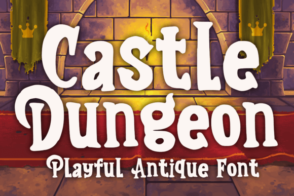 Castle Dungeon: A Playful Medieval Display Font for Editorial Design