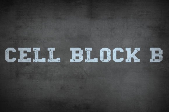 Cell Block B: A Bold Display Font for Striking Web Typography