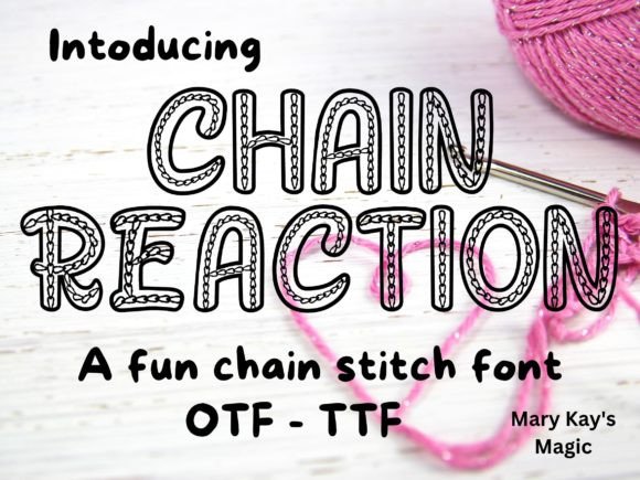 Chain Reaction: A Unique Display Font for Business Branding