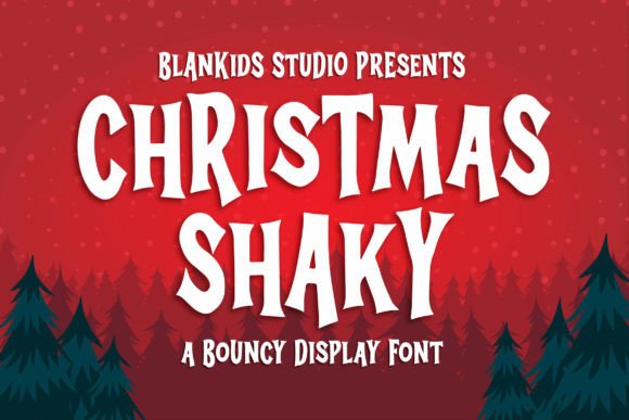 Christmas Shaky: A Playful Display Font for Festive Editorial Designs