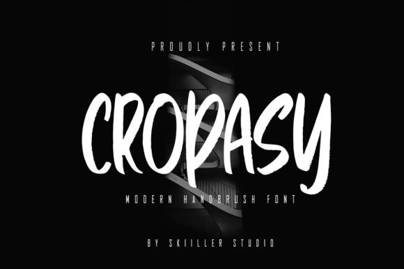 Cropasy: A Modern Display Font for Bold Editorial Statements