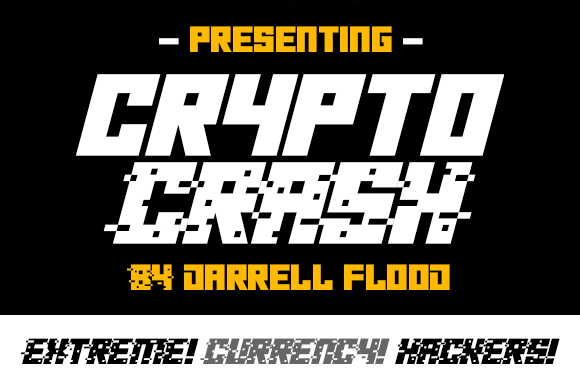 Crypto Crash: A Bold Display Font for Modern Brands