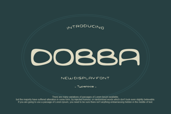 Dobba: A Fun and Friendly Display Font for Modern Branding Projects