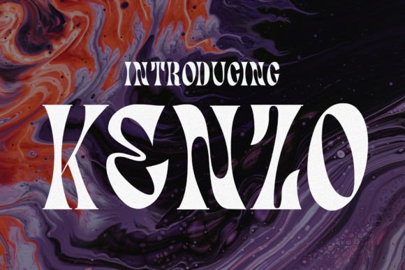 Kenzo: The Psychedelic Display Font That Elevates Campaign Visuals
