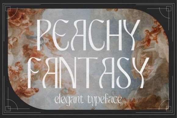 Peachy Fantasy: A Nostalgic Display Font for Branding