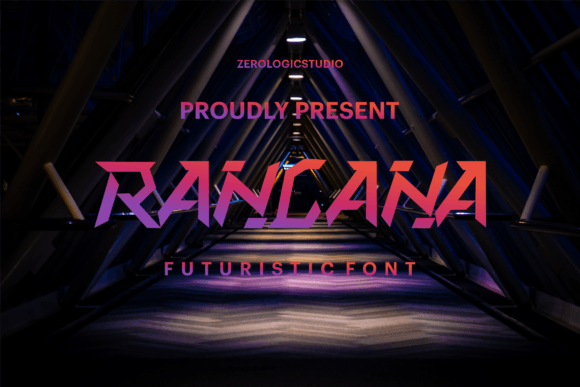 Rancana: A Futuristic Display Font for Modern Editorial Design