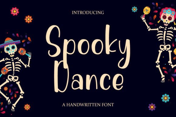 Spooky Dance: A Handwritten Font That Brings Charm to Crafted Goods