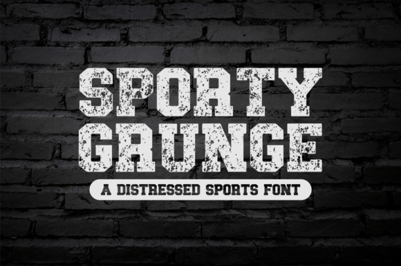 Sporty Grunge: A Bold Display Font for Dynamic Editorial Design