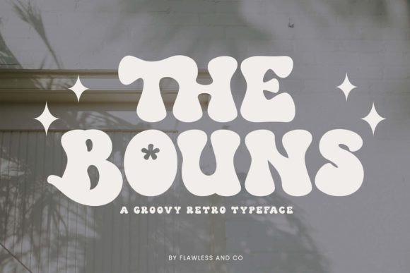 The Bouns: A Bold Retro Display Font for Crafters