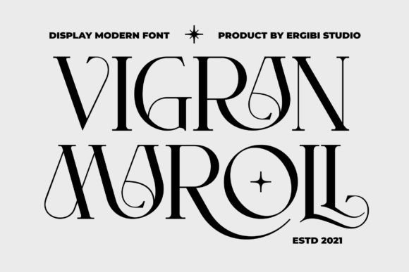 Vigrand Maroll: A Chic Display Font for Elegant Craft and Product Design