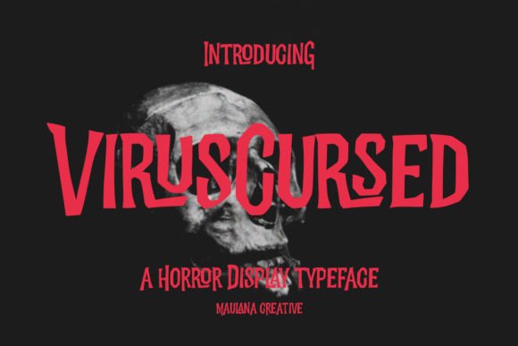 Virus Cursed: A Spooky Display Font for Bold Marketing Designs