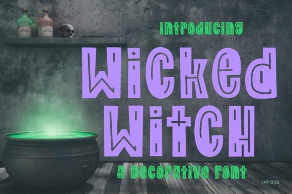Wicked Witch Font: A Spooky-Cute Display Typeface for Business Branding